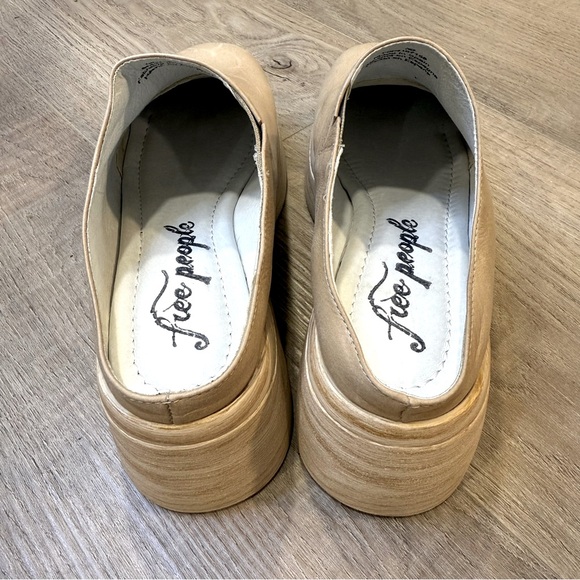 Free People Tan Platform Clog Mules - Picture 4 of 6